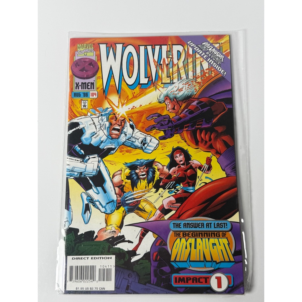 Wolverine #104 1996 Marvel Comics Onslaught Impact 1 Beginning Key X-Men Issue